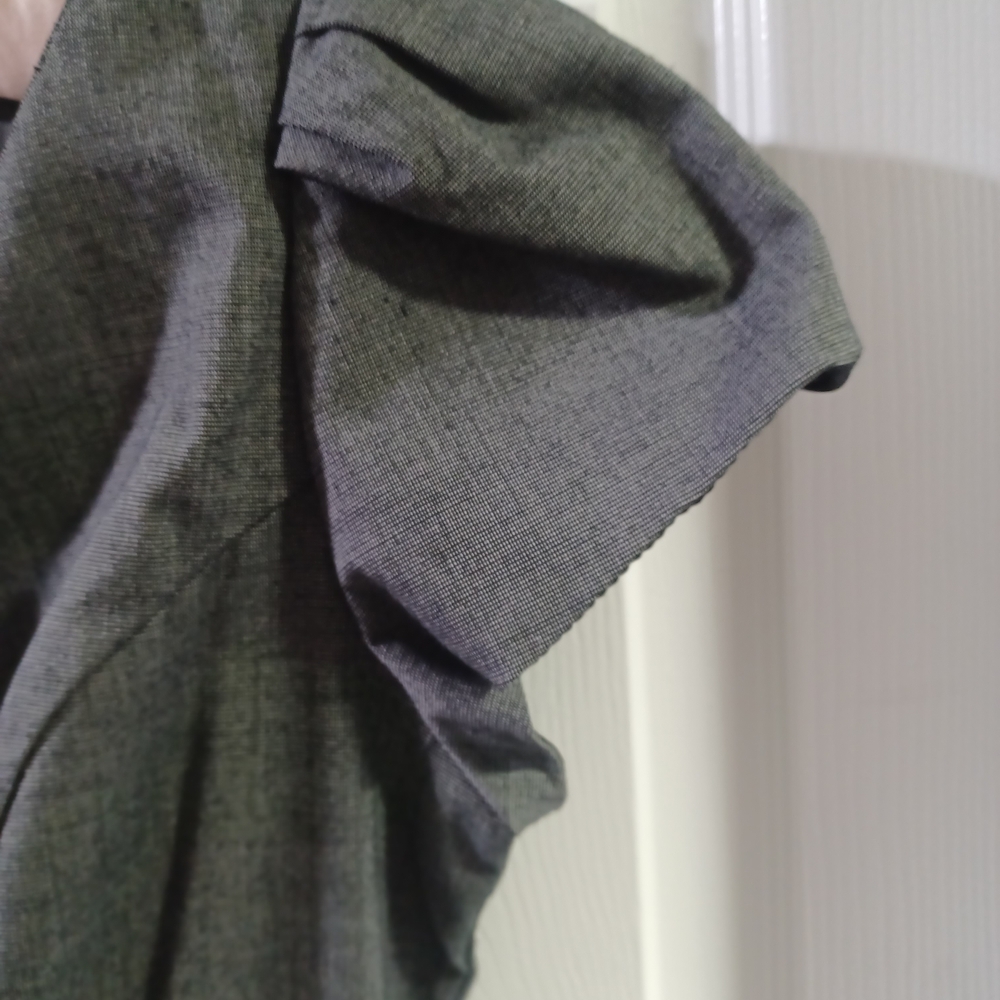 Sold AGB Charcoal Belted Midi Dress - Picture 5 of 8